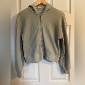 Abercrombie & Fitch Waffle Knit Zip-up Sweater​​​​